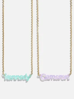 Acrylic Custom Nameplate Necklace