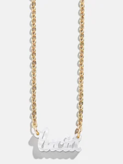 Acrylic Custom Nameplate Necklace