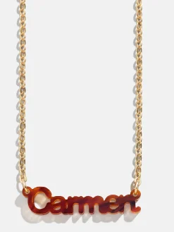 Acrylic Custom Nameplate Necklace
