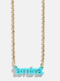 Acrylic Custom Nameplate Necklace