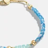 Acrylic Kids' Custom Nameplate Bracelet - Translucent Aqua