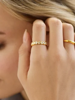 Adrianna Ring - Gold/Pavé