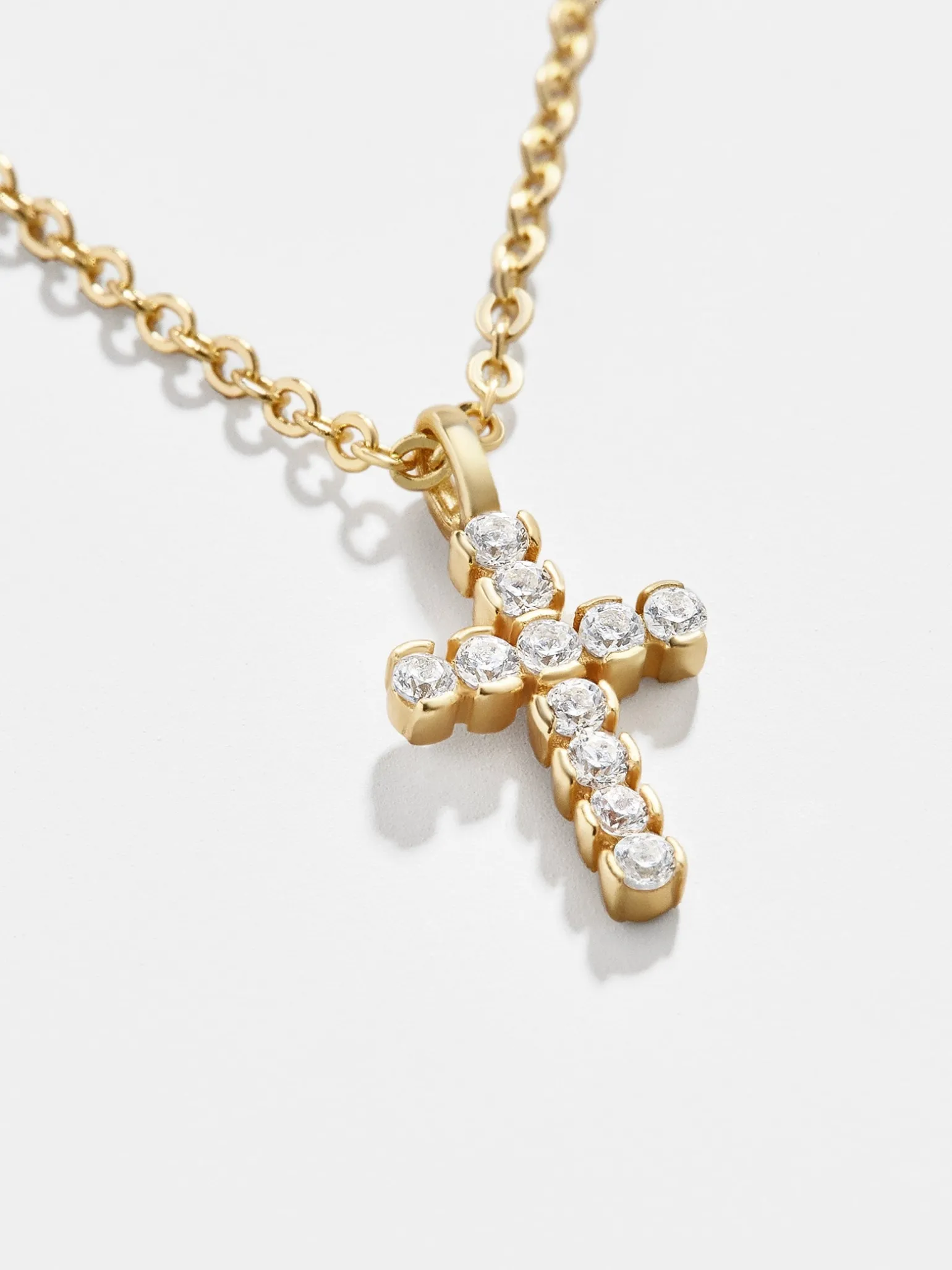 Agape 18K Gold Vermeil Necklace - Gold/Pavé