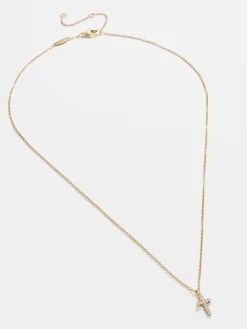 Agape 18K Gold Vermeil Necklace - Gold/Pavé
