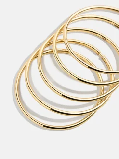 Alexia Bangle Bracelet Set - Gold