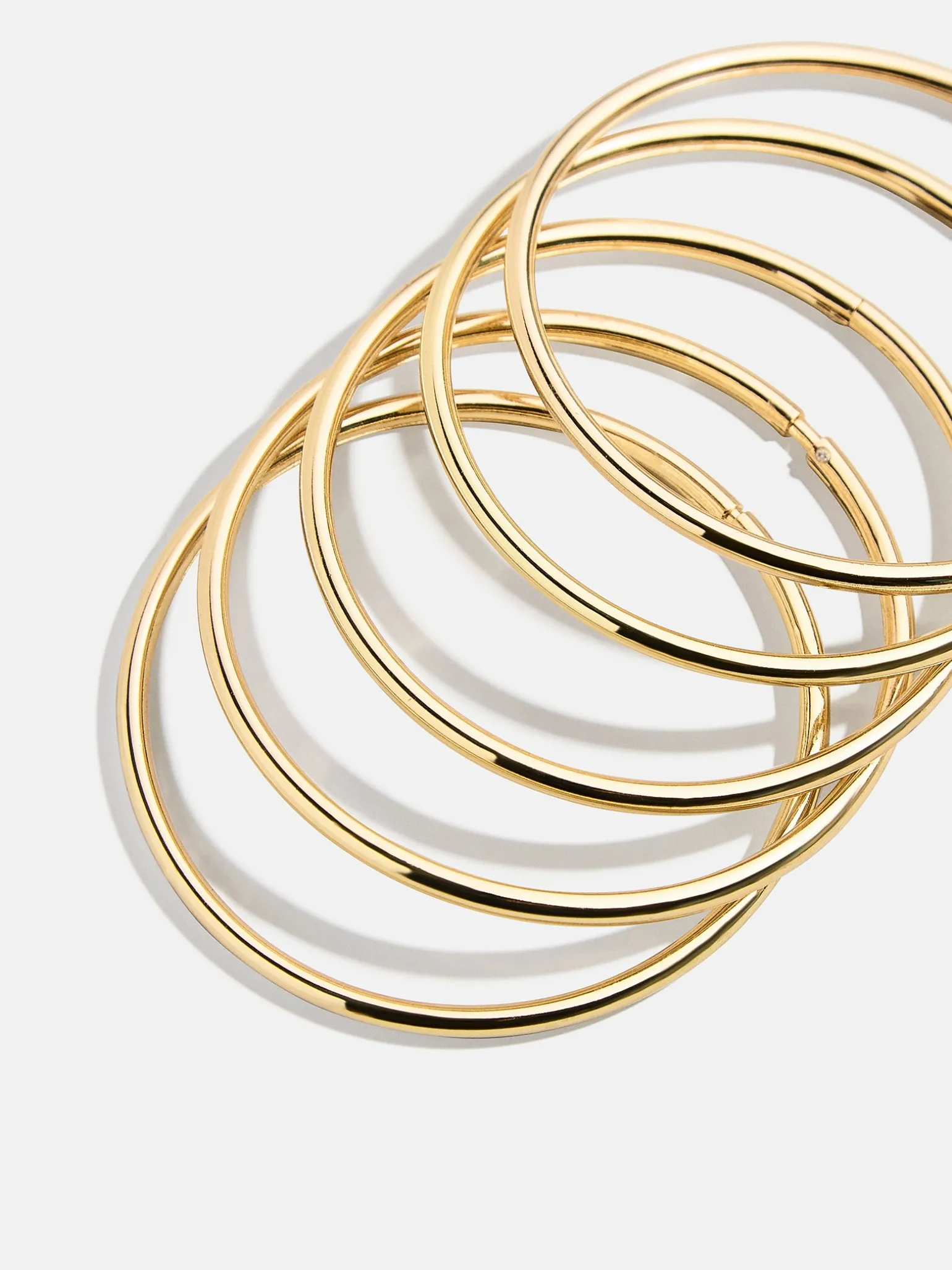 Alexia Bangle Bracelet Set - Gold