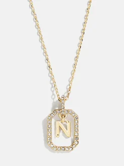Alicia Initial Necklace - Gold/Pavé