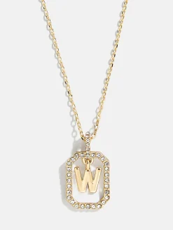 Alicia Initial Necklace - Gold/Pavé
