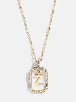 Alicia Initial Necklace - Gold/Pavé