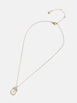 Alicia Initial Necklace - Gold/Pavé