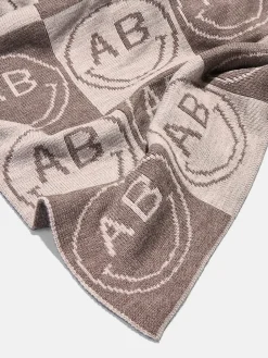 All Smiles Custom Blanket - Tan/Brown
