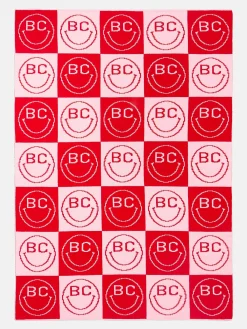 All Smiles Custom Blanket - Pink/Red