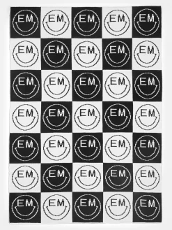 All Smiles Custom Blanket - Black/White