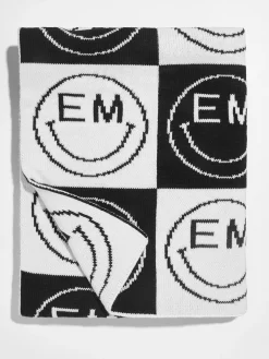 All Smiles Custom Blanket - Black/White