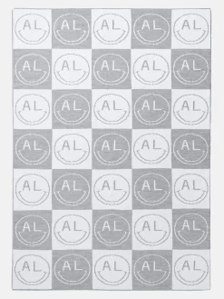 All Smiles Custom Blanket - Gray/White