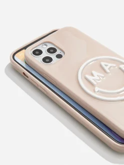 All Smiles Custom iPhone Case - Beige/White