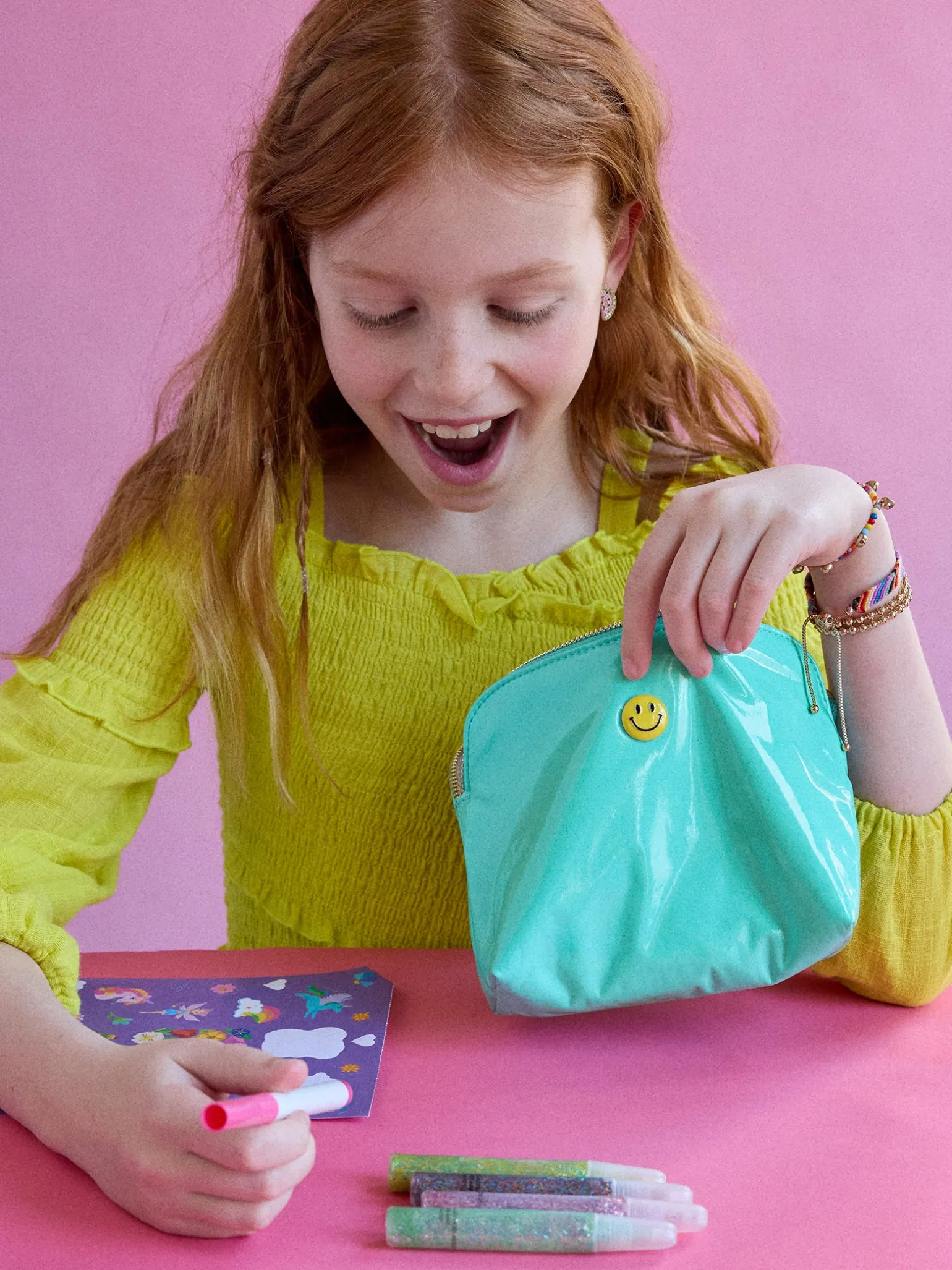 All Smiles Kids’ Jewelry Storage Pouch - Smiley