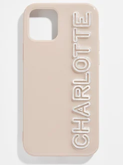 All the Beige Custom iPhone Case - Beige/White