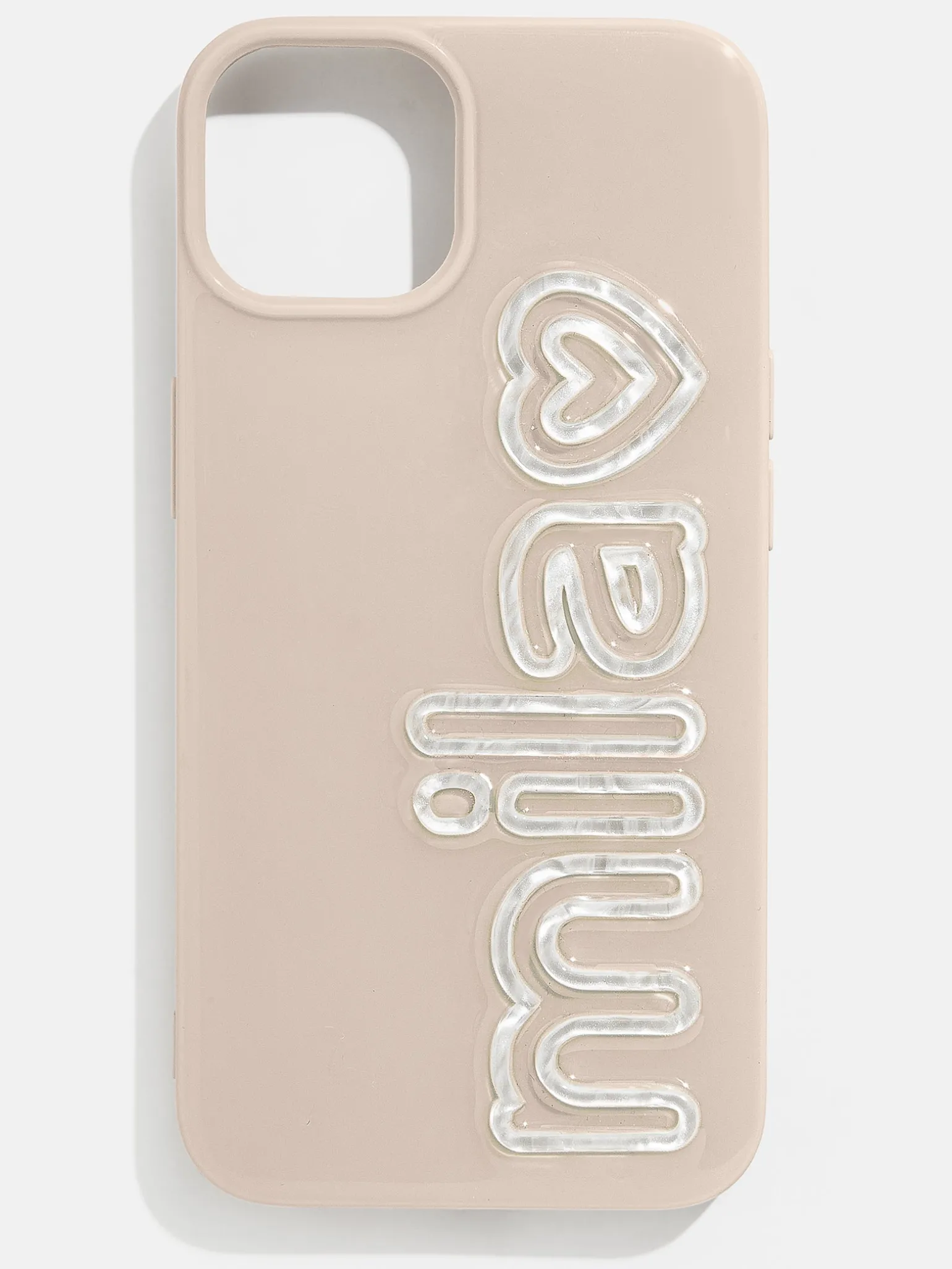 All the Beige Custom iPhone Case - Beige/White