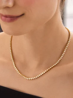 Amalie Bezel Tennis Necklace