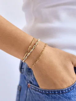 Amalie Custom Tennis Bracelet - Gold/Pavé