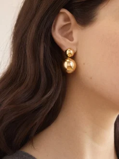 Ann Drop Earrings - Gold