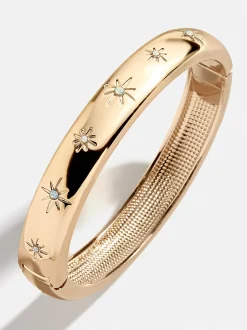 Astra Celestial Hinge Bangle - Gold/Pavé