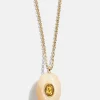 Aura Semi-Precious Pendant Necklace - Yellow