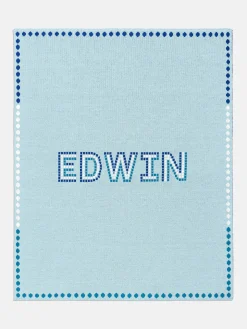 Baby Steps Kids' Custom Blanket - Light Blue/Navy
