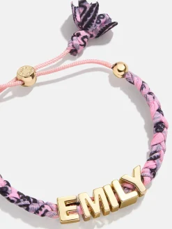 Bandana Custom Nameplate Bracelet - Blush