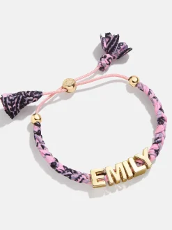 Bandana Custom Nameplate Bracelet - Blush