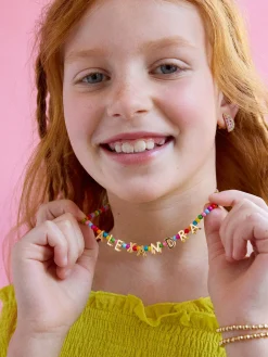 Bead Mine Kids' Custom Name Necklace  - Multi