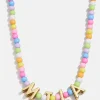 Bead Mine Kids' Custom Name Necklace - Light Multi