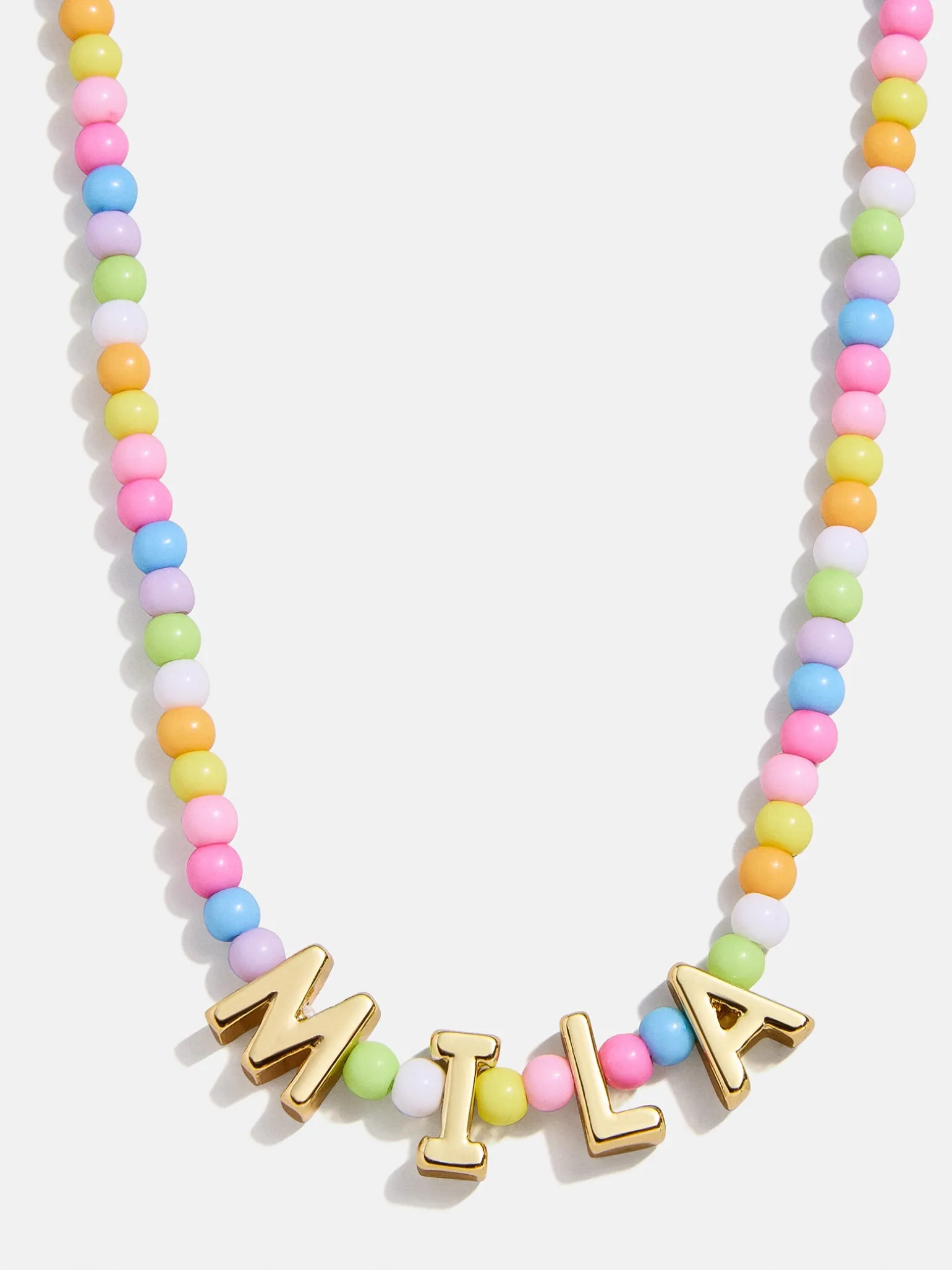 Bead Mine Kids' Custom Name Necklace - Light Multi