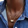 Beaded Custom Charm Necklace - Gold