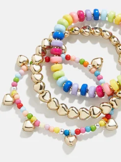 Beads Please Kids' Bracelet Set - Kids' Hearts