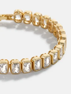 Bianca Tennis Bracelet - Emerald Bezel