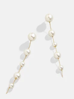 Blair Earrings - Gold/Pearl
