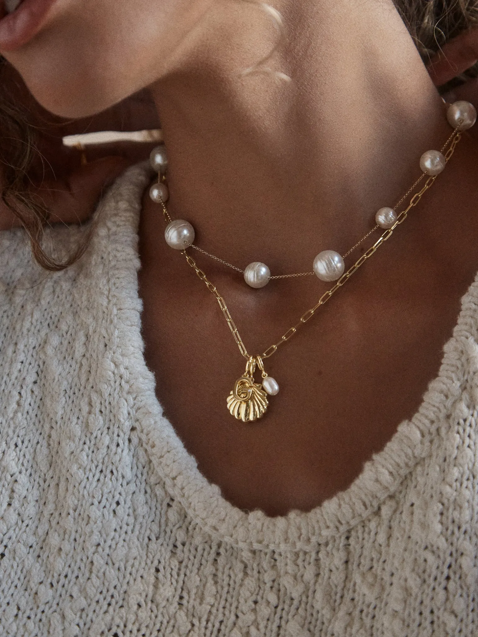 Blair Necklace - Pearl Collar
