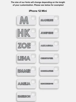 Block Font Custom iPhone Case - Bright Red/Pink
