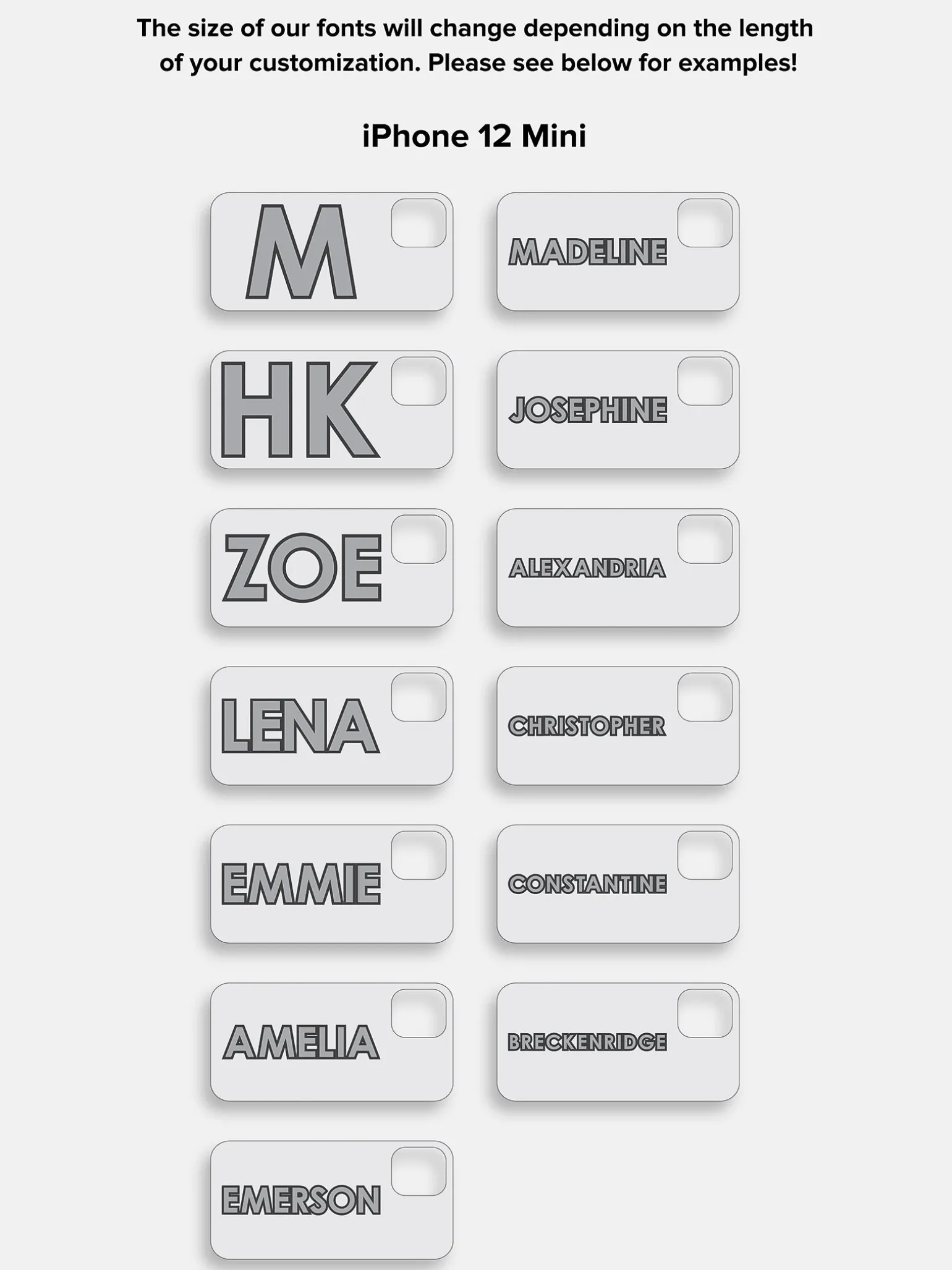 Block Font Custom iPhone Case - Bright Red/Pink
