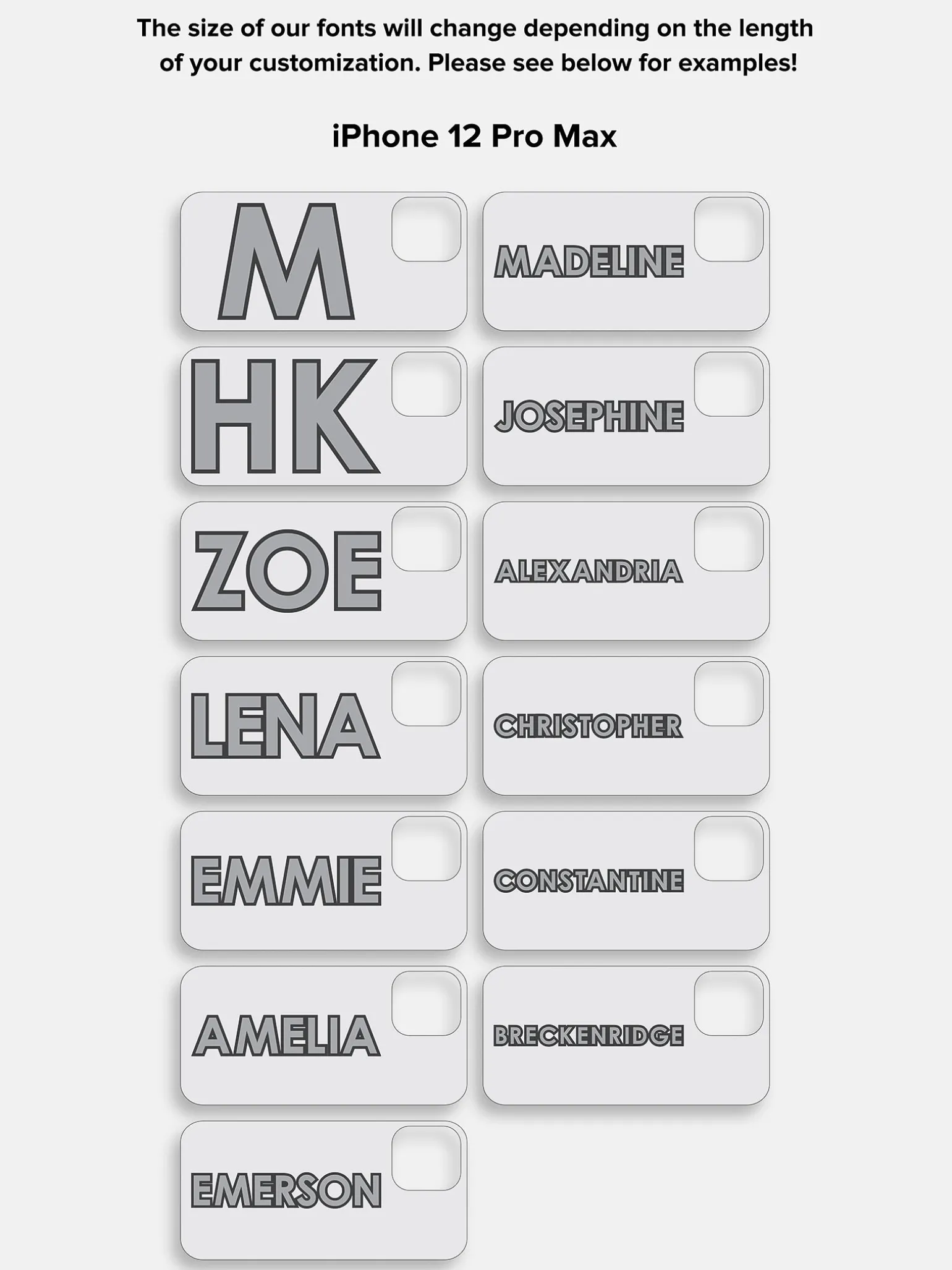 Block Font Custom iPhone Case - Bright Red/Pink