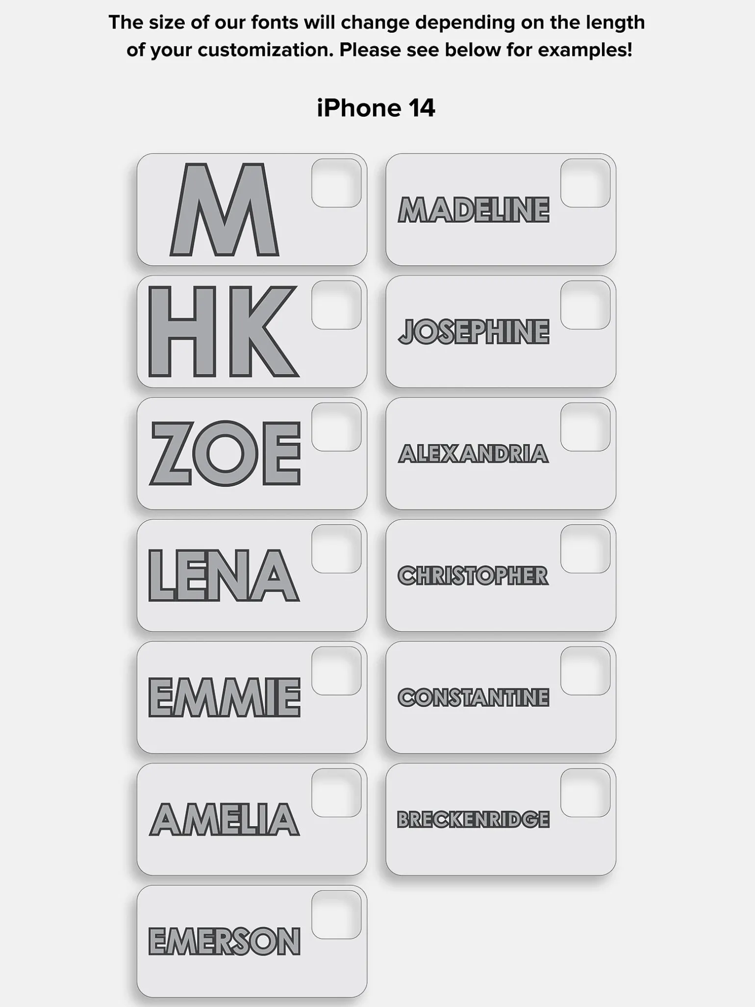 Block Font Custom iPhone Case - Bright Red/Pink