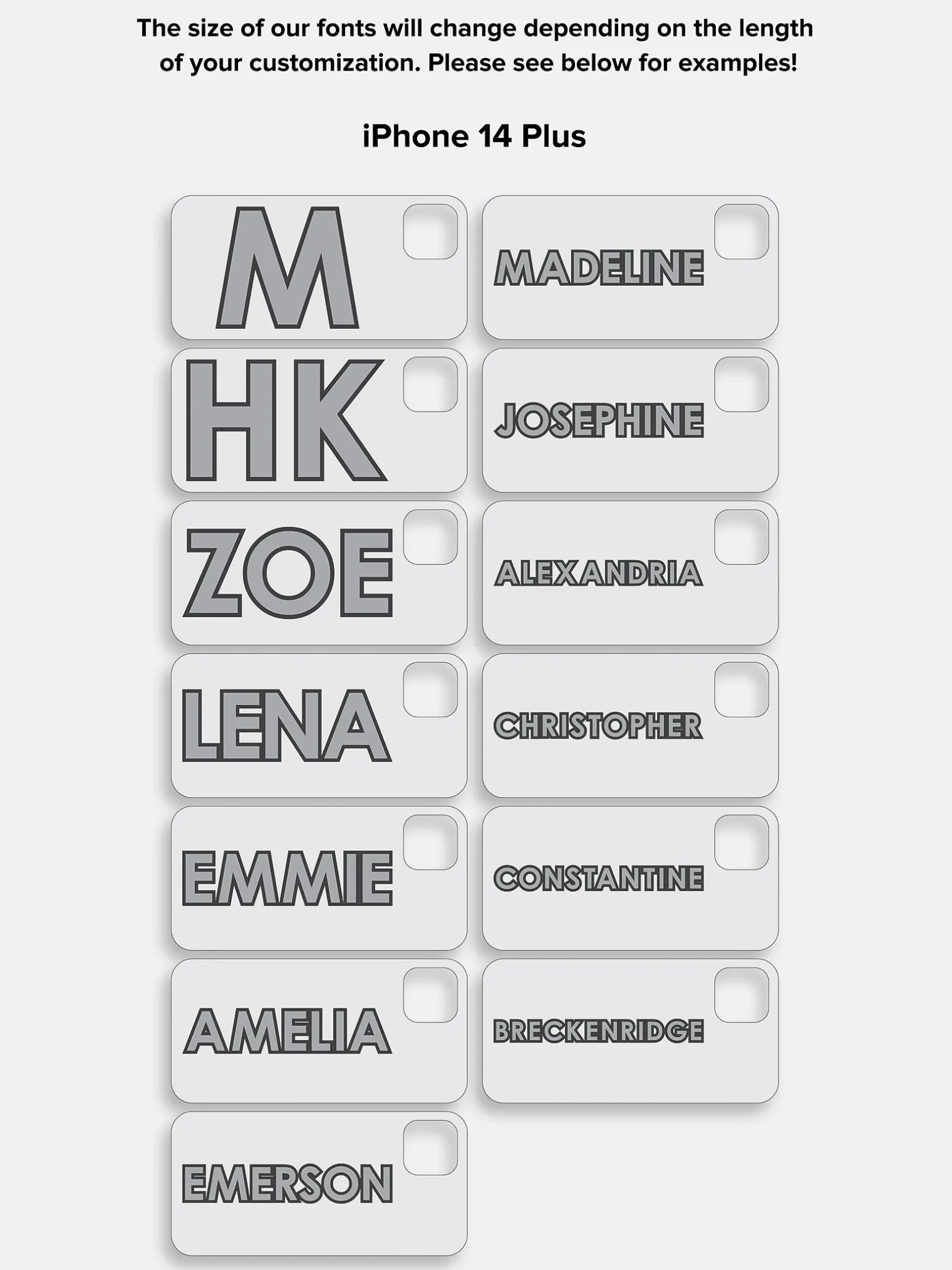 Block Font Custom iPhone Case - Bright Red/Pink