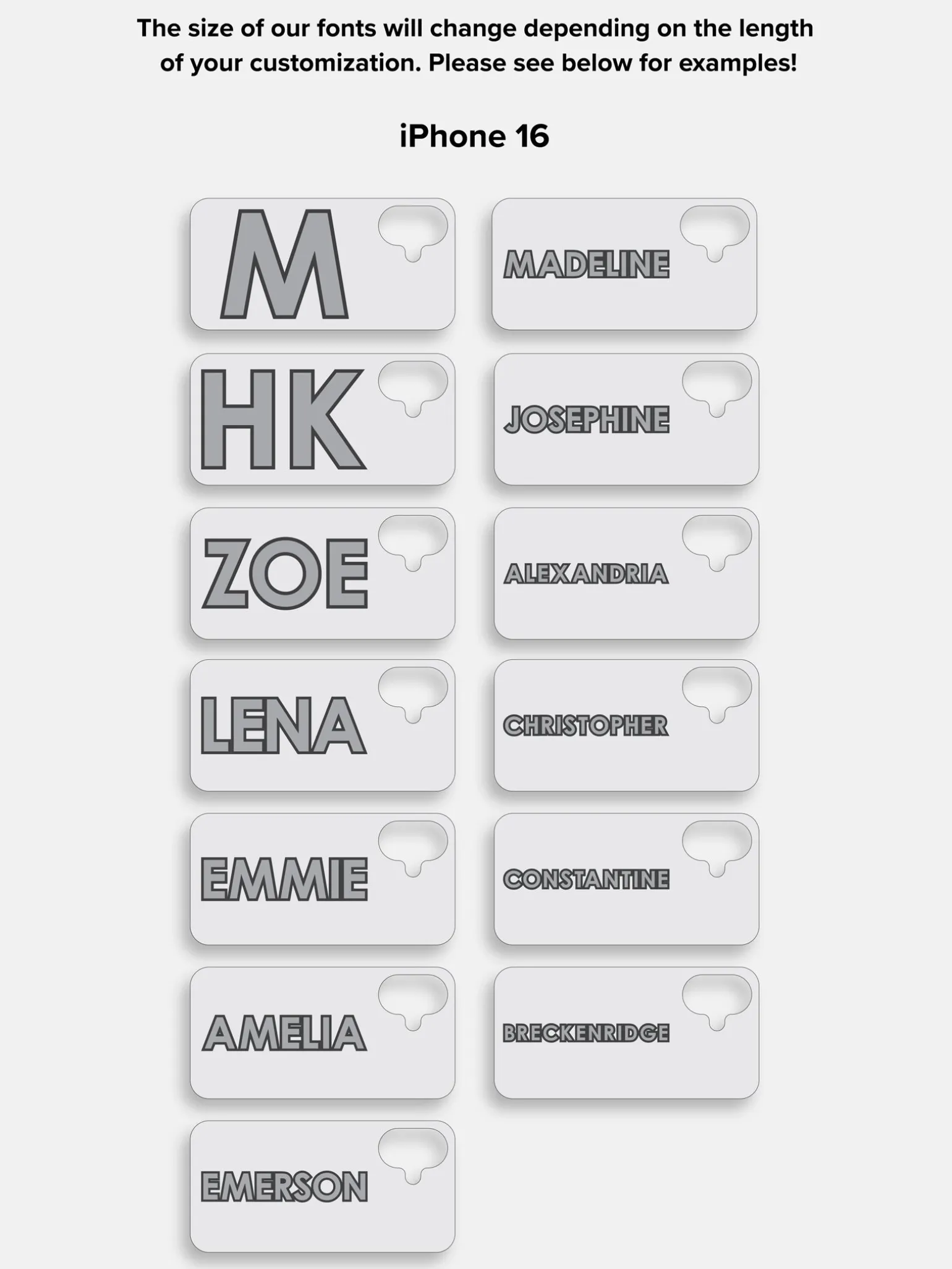 Block Font Custom iPhone Case - Bright Red/Pink