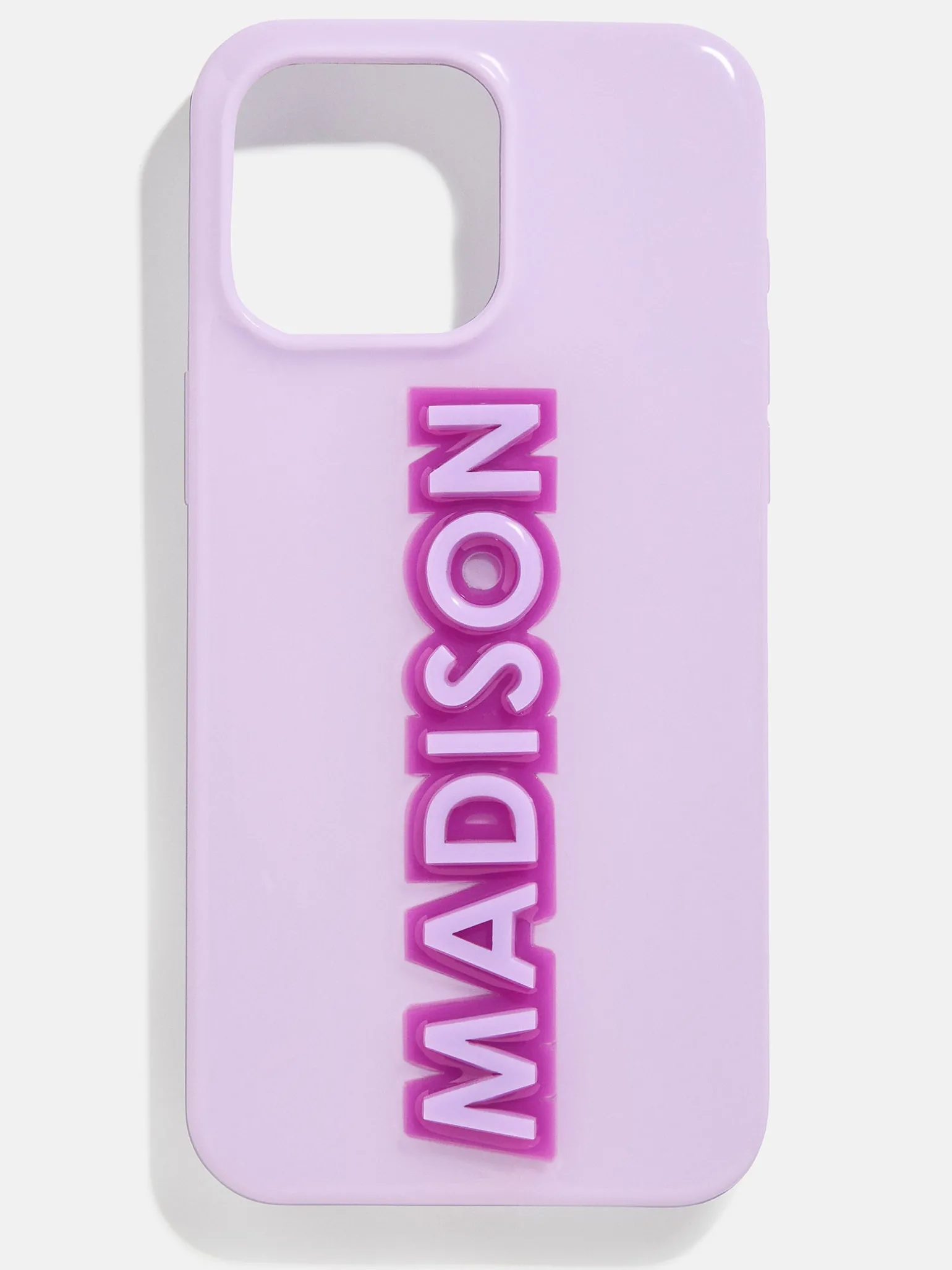Block Font Custom iPhone Case - Lavender/Purple