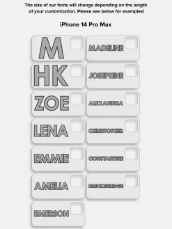 Block Font Custom iPhone Case - Beige/Brown