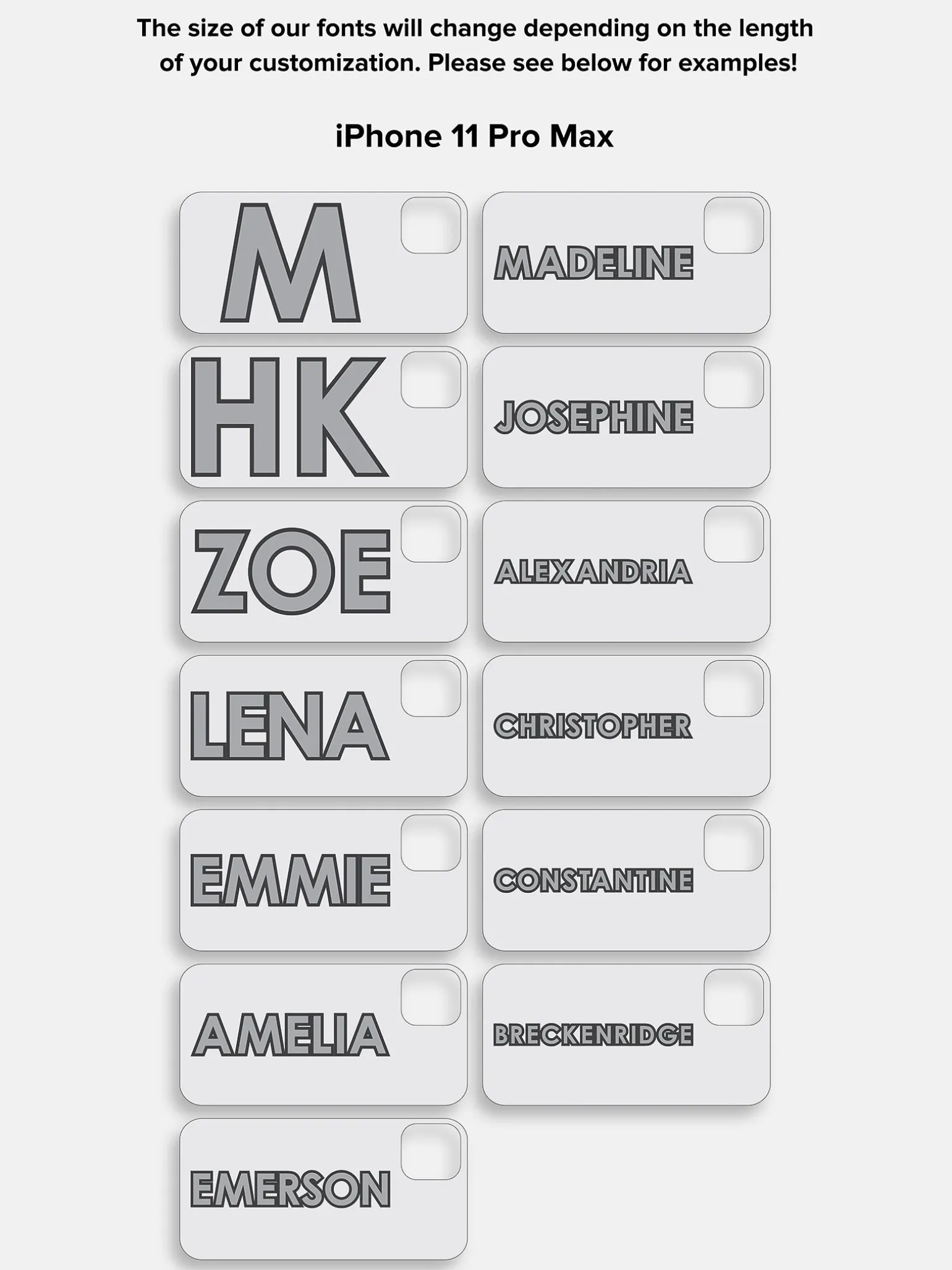Block Font Custom iPhone Case - Beige/Brown