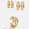 Blythe Earring Set - Gold/Pavé