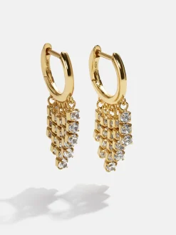 Bobbie 18K Gold Vermeil Earrings - Gold/Pavé